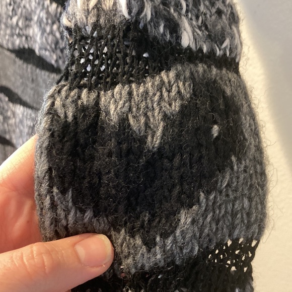 Funky Knit Simona Barbieri black&gray Italian made sweater, size extra small - Picture 5 of 7